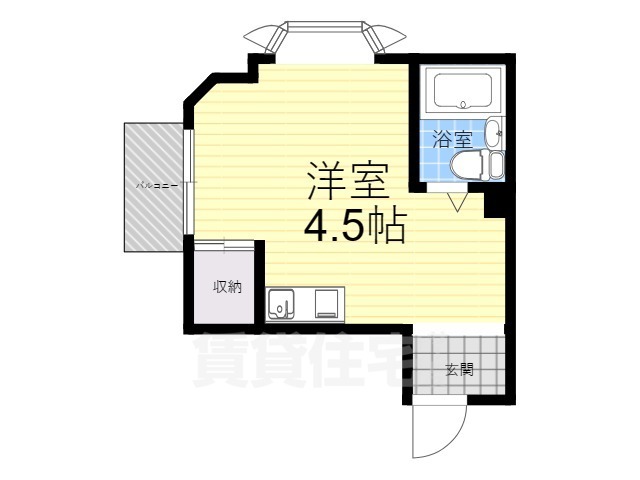 大阪市淀川区三津屋南のアパートの間取り