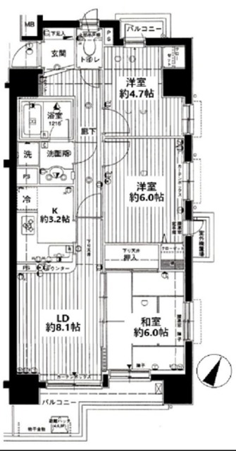 コスモ巣鴨の間取り