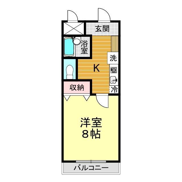 山口市幸町のマンションの間取り