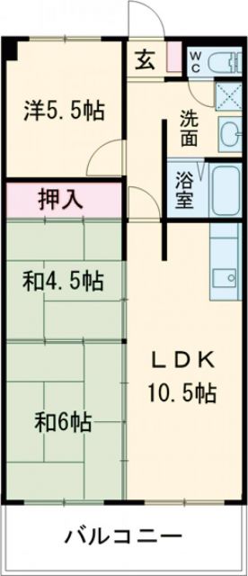 アルベール本町の間取り