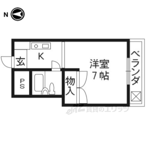 ｋｅｙ－ｈｏｕｓｅ今出川の間取り