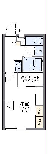 レオパレス天満の間取り