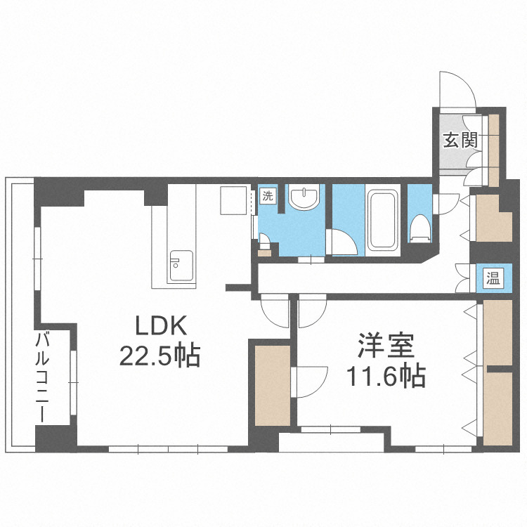 グレンパーク梅田北の間取り