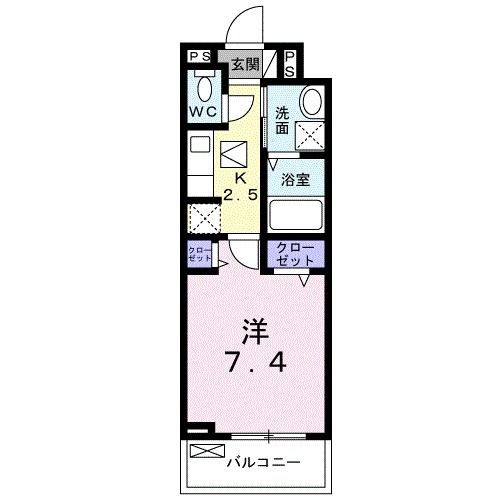 【北葛城郡王寺町畠田のアパートの間取り】