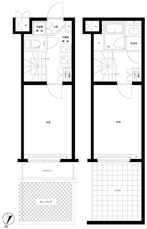 ルーブル鷺宮参番館の間取り