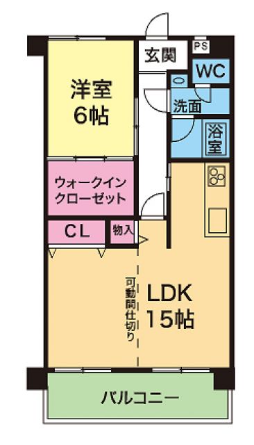 兵庫県明石市宮の上（マンション）の賃貸物件の間取り