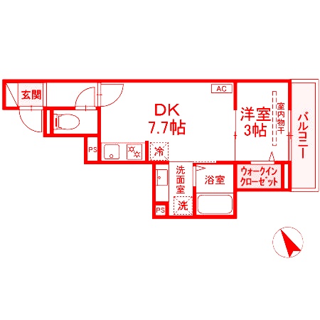 D‘Bless横須賀Iの間取り写真