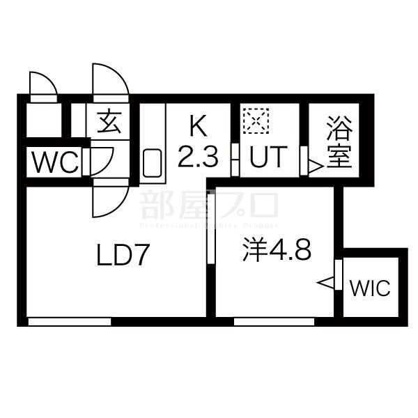 地下鉄東西線 二十四軒駅 徒歩4分 4階建 築10年の間取り写真