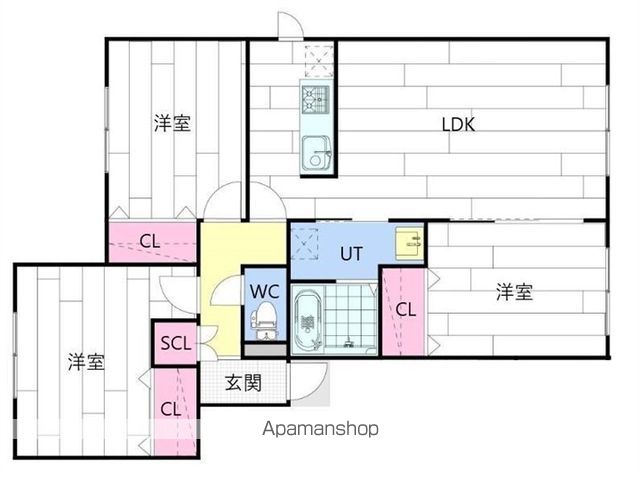 Modest篠路の間取り写真