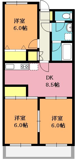 セントラルハイツの間取り写真