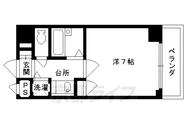 LEGAL京都西陣の間取り写真