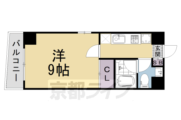 阪急京都線 西京極駅 徒歩3分 7階建 築16年の間取り写真