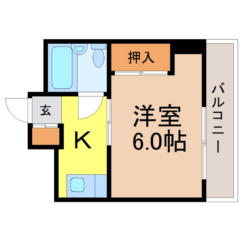 地下鉄名城線 久屋大通駅 徒歩3分 11階建 築46年の間取り写真
