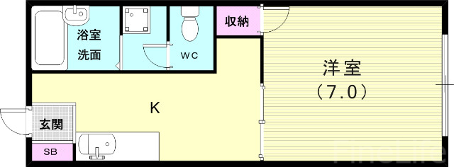 【ルシエール平野C棟の間取り】