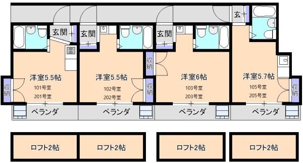 トキワハイム所沢の間取り