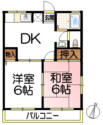 カナヤマハイツの間取り