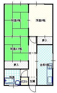 岸川ハイツの間取り