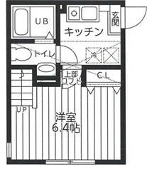 神奈川県相模原市中央区富士見６（アパート）の賃貸物件の間取り