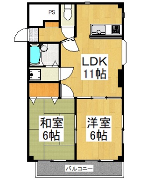 永井マンション　Bの間取り