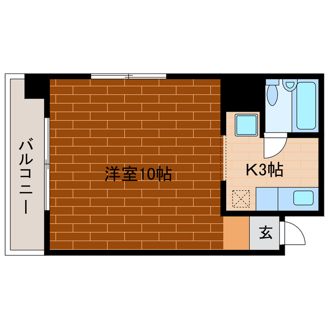 【浜松市中央区城北のマンションの間取り】