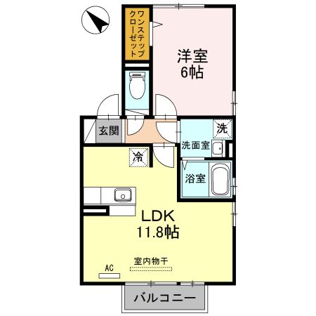 カサ・マールＫ　A棟の間取り