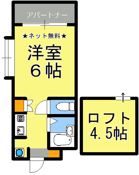 アップルハウス紫原Iの間取り