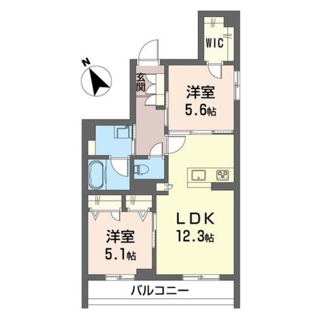 シャーメゾンコミノスの間取り