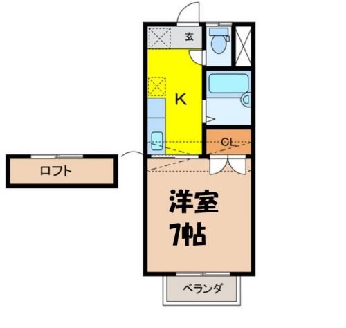 ハイツ皓月の間取り