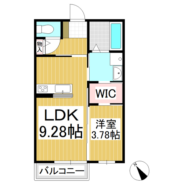 ポンテ・マローネ　Ｂの間取り