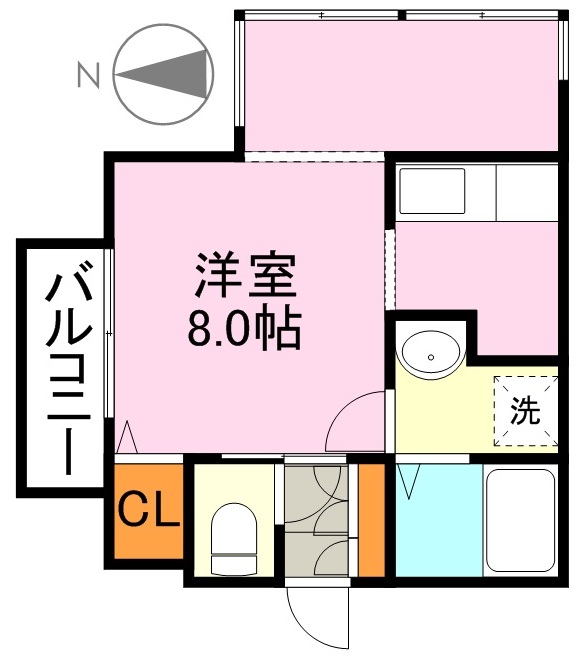 鹿児島市下荒田のマンションの間取り