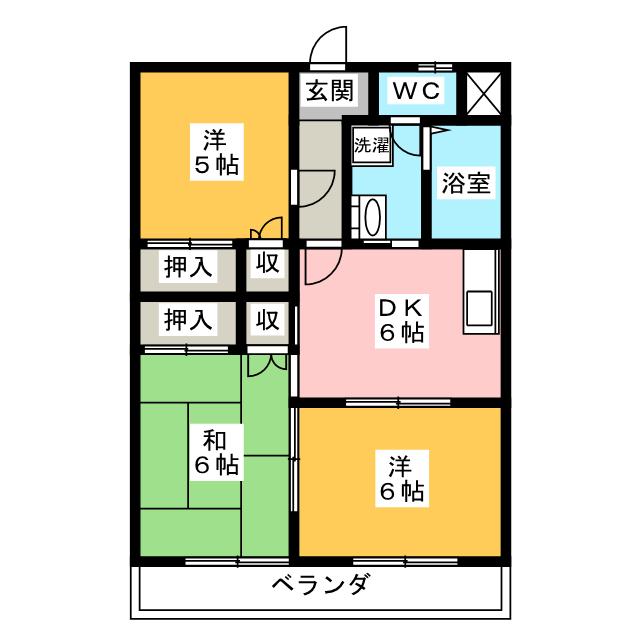 コーポラスやまだの間取り