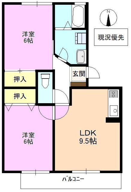 サンヒルズＳＴの間取り