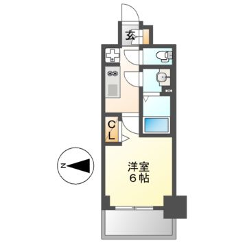 【プレサンス丸の内アドブルの間取り】