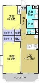 小山市大字喜沢のマンションの間取り