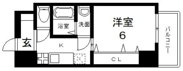 東大阪市足代北のマンションの間取り