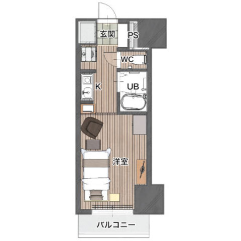 ダイアパレス長野大通りの間取り