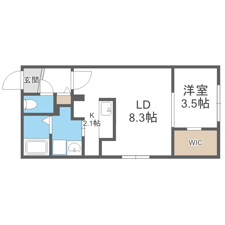 【エアフォルク学園前の間取り】