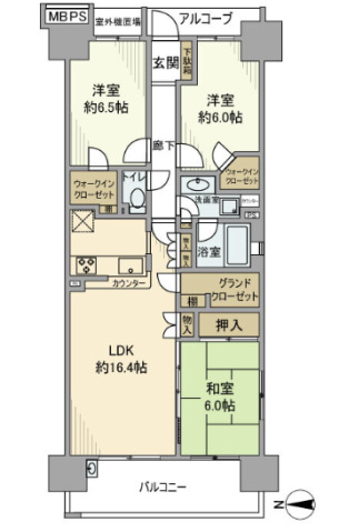 【江東区亀戸のマンションの間取り】