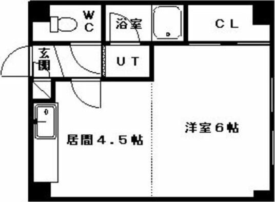 札幌市中央区南四条西のマンションの間取り