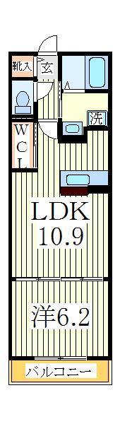 柏市西町のマンションの間取り
