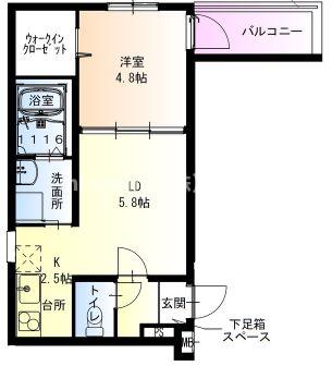 フジパレス城東東中浜III番館の間取り