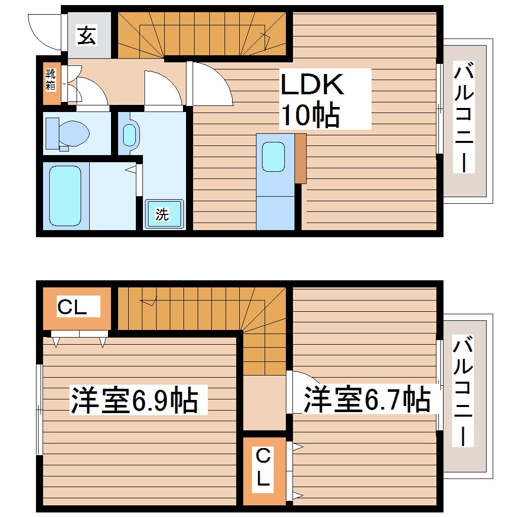 プログレールII落合壱番館の間取り