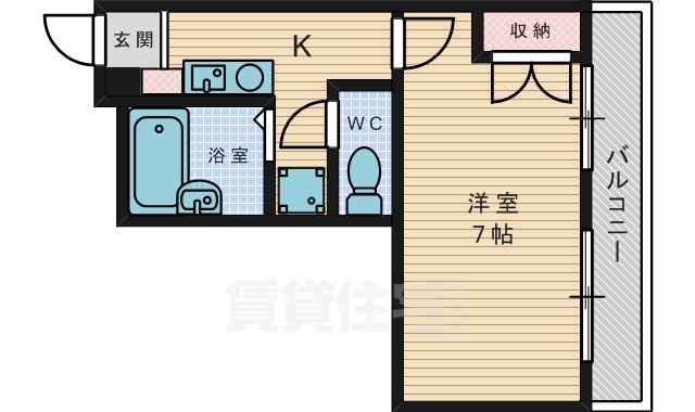 枚方市堂山のアパートの間取り