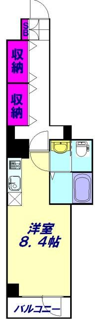 蕨市塚越のマンションの間取り