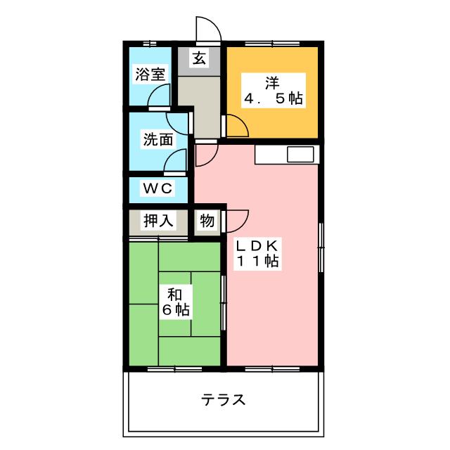 サンハイツ大堀の間取り