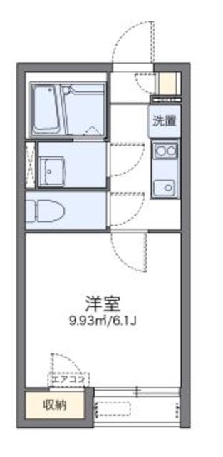 神戸市東灘区魚崎南町のアパートの間取り