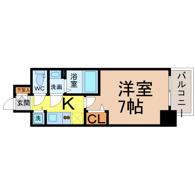 名古屋市中区丸の内のマンションの間取り