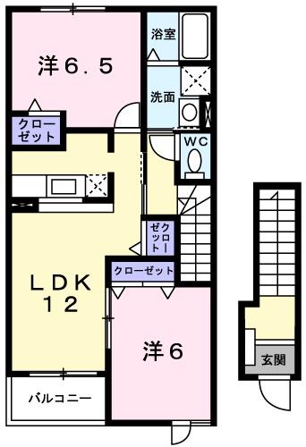 ハピネス　香呂の間取り