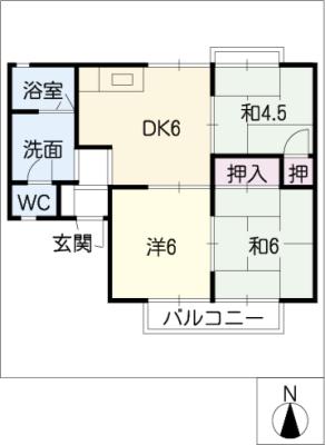 コーポ原の間取り