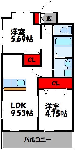 フラワーマンションの間取り